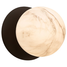 Lassie Marble Opal Glass Warm White LED Outdoor Wall Light